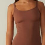 Apparel CA Intimissimi Women Ultralight Supima Cotton Top 502I-Dark Beige DD6R6T1410