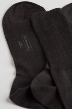 Socks CA Intimissimi Men Long Socks in Cotton-Silk-Cashmere Blend 780-Charcoal Grey DD6R6T372 - Image 2