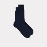 Socks CA Intimissimi Men Short Sateen Cotton Lisle Socks 2168-Light Blue Grey DD6R6T371