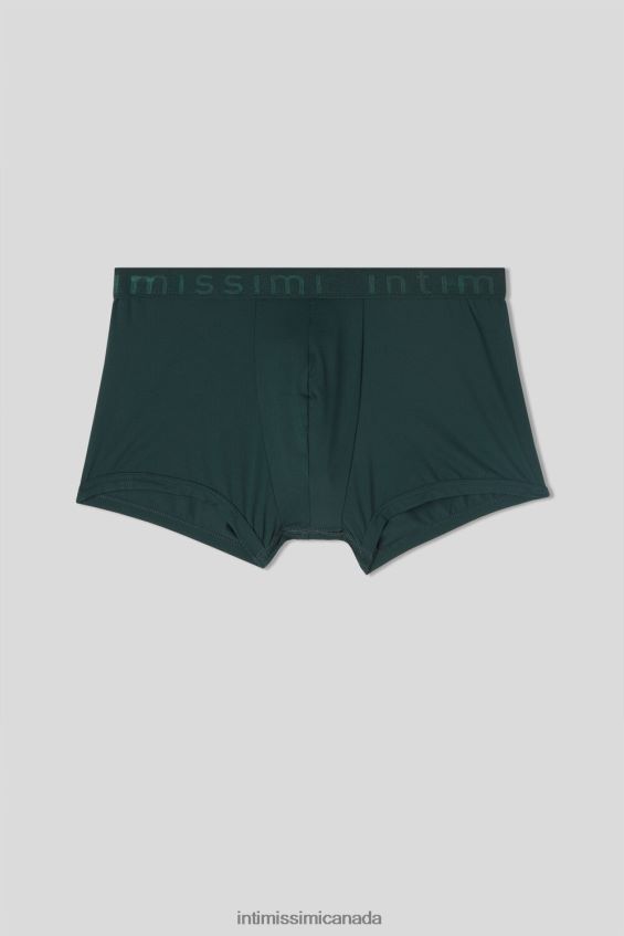 Underwear CA Intimissimi Men Boxer Shorts in Microfibre with Logo 132J-Dark Green DD6R6T15 - Image 4