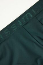 Underwear CA Intimissimi Men Boxer Shorts in Microfibre with Logo 132J-Dark Green DD6R6T15 - Image 5