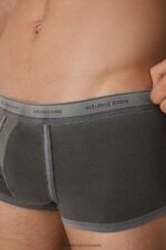 Underwear CA Intimissimi Men Garment-Dyed Stretch Supima Cotton Boxers 862I-Black DD6R6T82 - Image 2
