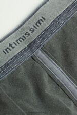Underwear CA Intimissimi Men Garment-Dyed Stretch Supima Cotton Boxers 862I-Black DD6R6T82 - Image 5
