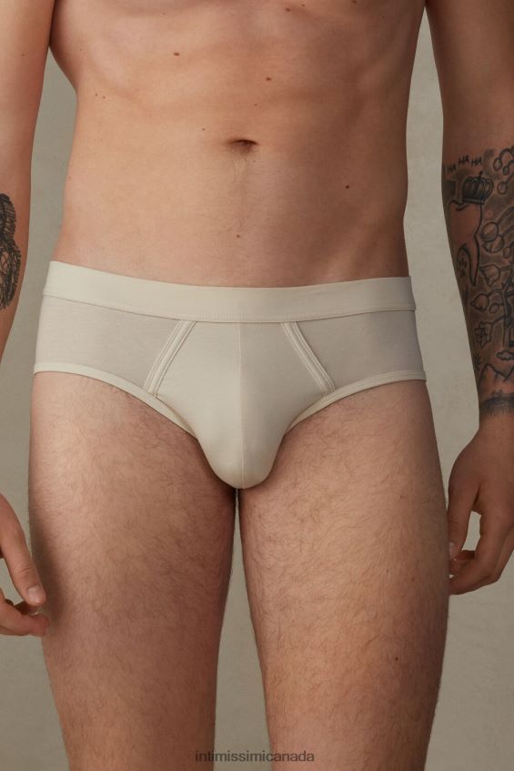 Underwear CA Intimissimi Men Natural Fresh Supima Cotton Briefs 721I-Beige Rope DD6R6T77 - Image 1