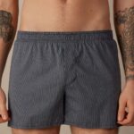 Underwear CA Intimissimi Men Print-Detail Boxers 173J-Blue Needlecord DD6R6T47