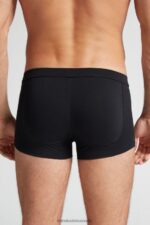 Underwear CA Intimissimi Men Stretch Cotton Push-Up Boxers 019-Black DD6R6T22 - Image 4