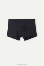 Underwear CA Intimissimi Men Stretch Cotton Push-Up Boxers 019-Black DD6R6T22 - Image 6