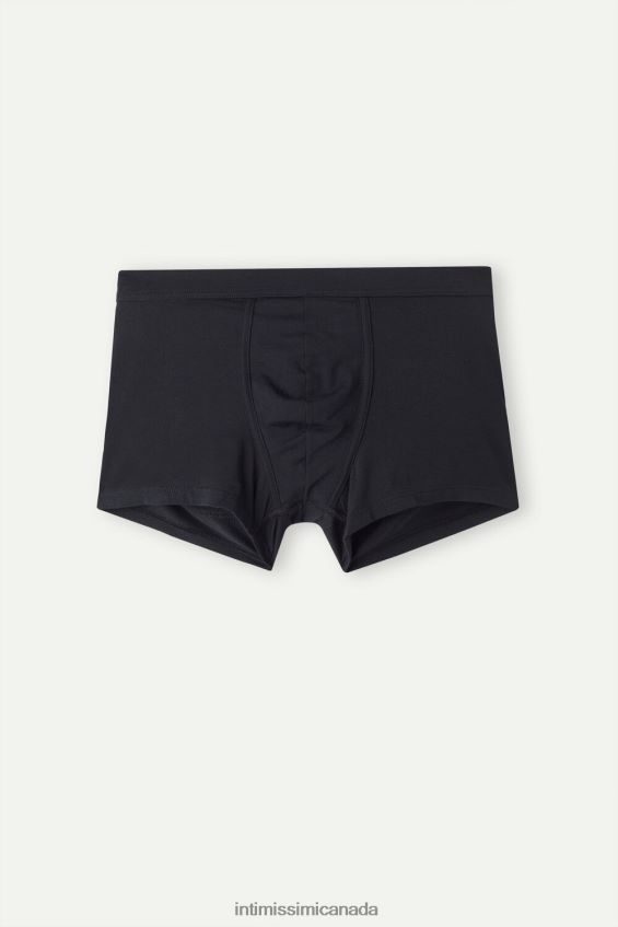 Underwear CA Intimissimi Men Stretch Cotton Push-Up Boxers 019-Black DD6R6T22 - Image 6