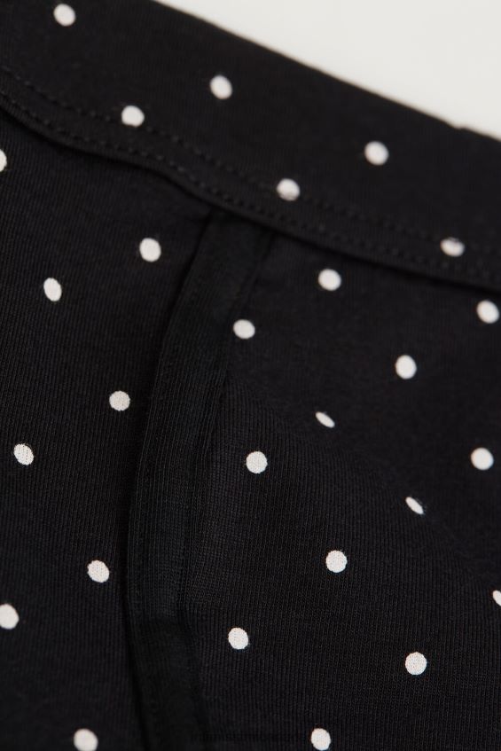 Underwear CA Intimissimi Men Stretch Supima Cotton Dotted Boxers 062J-Nero Stampa Pois DD6R6T64 - Image 4