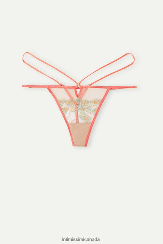 Underwear CA Intimissimi Women Candy Colors Thong with Side Straps 235J-Soft Beige/Multicolour DD6R6T926 - Image 5
