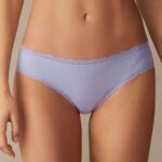 Underwear CA Intimissimi Women Cotton and Lace Briefs 212J-Sweet Lavender DD6R6T996