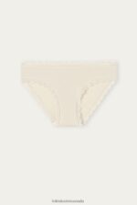Underwear CA Intimissimi Women Cotton and Lace Briefs 2280-Pink Silk DD6R6T1064 - Image 6