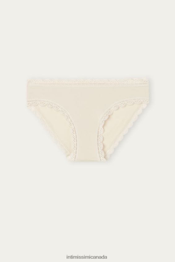 Underwear CA Intimissimi Women Cotton and Lace Briefs 2280-Pink Silk DD6R6T1064 - Image 6