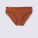 Underwear CA Intimissimi Women Cotton and Lace Briefs 332J-Light Cinnamon DD6R6T912