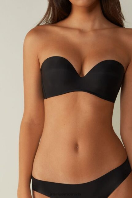 Underwear CA Intimissimi Women Daila Ultralight Microfibre Bandeau Bra 019-Black DD6R6T758