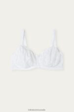 Underwear CA Intimissimi Women Daniela Lace Balconette Bra 001-White DD6R6T674 - Image 6