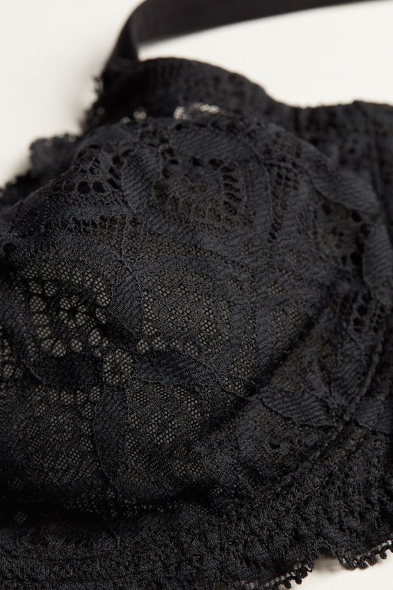 Underwear CA Intimissimi Women Daniela Lace Balconette Bra 019-Black DD6R6T684 - Image 7