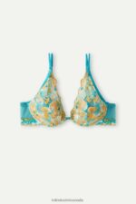 Underwear CA Intimissimi Women Elena Summer Vibes Balconette Bra 236J-Summer Turquoise Blue DD6R6T521 - Image 5