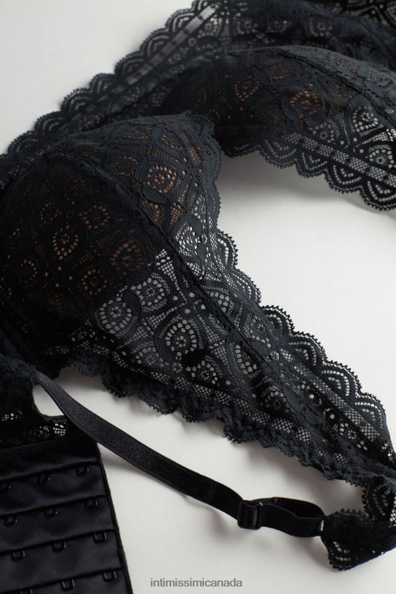 Underwear CA Intimissimi Women Eleonora Lace Balconette Bra 019-Black DD6R6T678 - Image 7