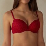 Underwear CA Intimissimi Women Elettra Lace Super Push-Up Bra 1473-Red DD6R6T662