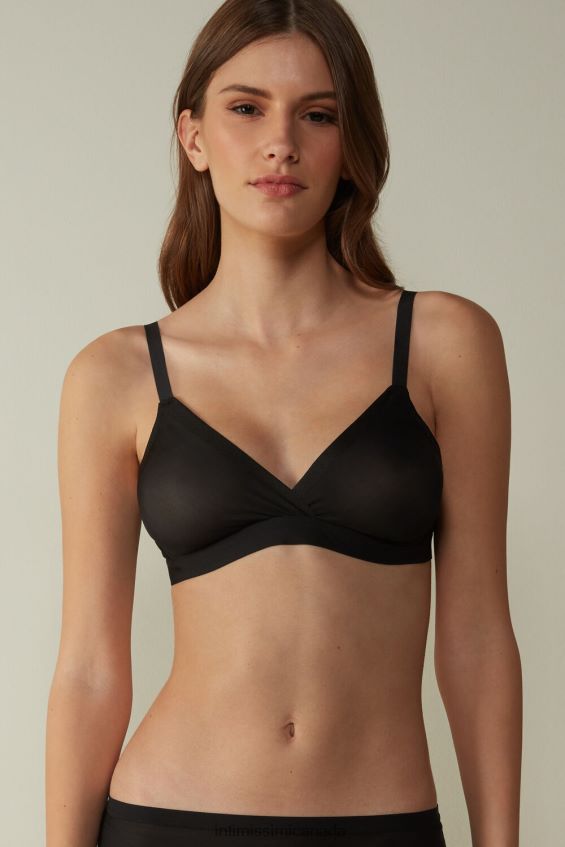 Underwear CA Intimissimi Women Emma Invisible Touch Triangle Bra 019-Black DD6R6T778 - Image 1