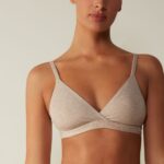 Underwear CA Intimissimi Women Emma Natural Cotton Triangle Bra 112I-Natural Blend DD6R6T715