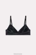 Underwear CA Intimissimi Women Emma Silk Triangle Bra 019-Black DD6R6T800 - Image 5
