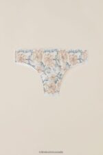 Underwear CA Intimissimi Women Ephemeral Beauty Brazilian Briefs 990I-Autumn Beauty Ivory Floral Print DD6R6T938 - Image 5