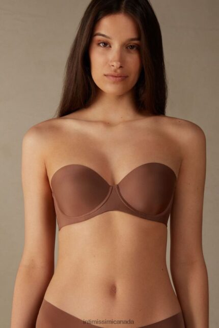 Underwear CA Intimissimi Women Giada Microfibre Bandeau Bra 502I-Dark Beige DD6R6T769
