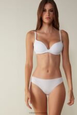 Underwear CA Intimissimi Women Gioia B Cup Microfibre Super Push-Up Bra 001-White DD6R6T790