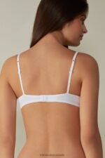Underwear CA Intimissimi Women Gioia C-D Cup Microfibre Super Push-Up Bra 001-White DD6R6T837 - Image 5