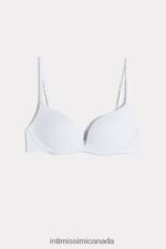 Underwear CA Intimissimi Women Gioia C-D Cup Microfibre Super Push-Up Bra 001-White DD6R6T837 - Image 6