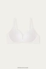 Underwear CA Intimissimi Women Gioia Lace Super Push-Up Bra 001-White DD6R6T708 - Image 6