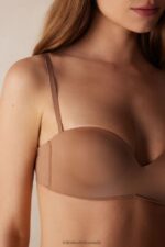 Underwear CA Intimissimi Women Gioia Ultralight Microfibre Bandeau Bra 417I-Medium Beige DD6R6T502 - Image 3