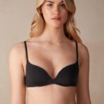 Underwear CA Intimissimi Women Gioia Ultralight Microfibre Push-Up Bra 019-Black DD6R6T472