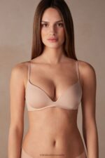 Underwear CA Intimissimi Women Gioia Ultralight Microfibre Push-Up Bra 044-Soft Beige DD6R6T471