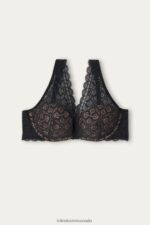 Underwear CA Intimissimi Women Giorgia Lace Balconette Bra 019-Black DD6R6T697 - Image 6