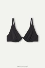 Underwear CA Intimissimi Women Giulia Ultralight Microfibre Balconette Bra 019-Black DD6R6T722 - Image 6