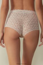 Underwear CA Intimissimi Women High-Rise Lace French Knickers 2280-Pink Silk DD6R6T1069 - Image 5