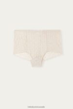 Underwear CA Intimissimi Women High-Rise Lace French Knickers 2280-Pink Silk DD6R6T1069 - Image 6