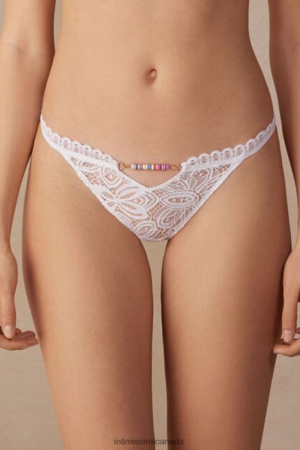 Underwear CA Intimissimi Women Hot Summer Days Briefs with Side Straps 001-White DD6R6T935