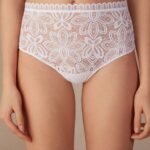 Underwear CA Intimissimi Women Hot Summer Days High-Waisted French Knickers 001-White DD6R6T934