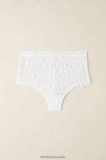 Underwear CA Intimissimi Women Hot Summer Days High-Waisted French Knickers 001-White DD6R6T934 - Image 5