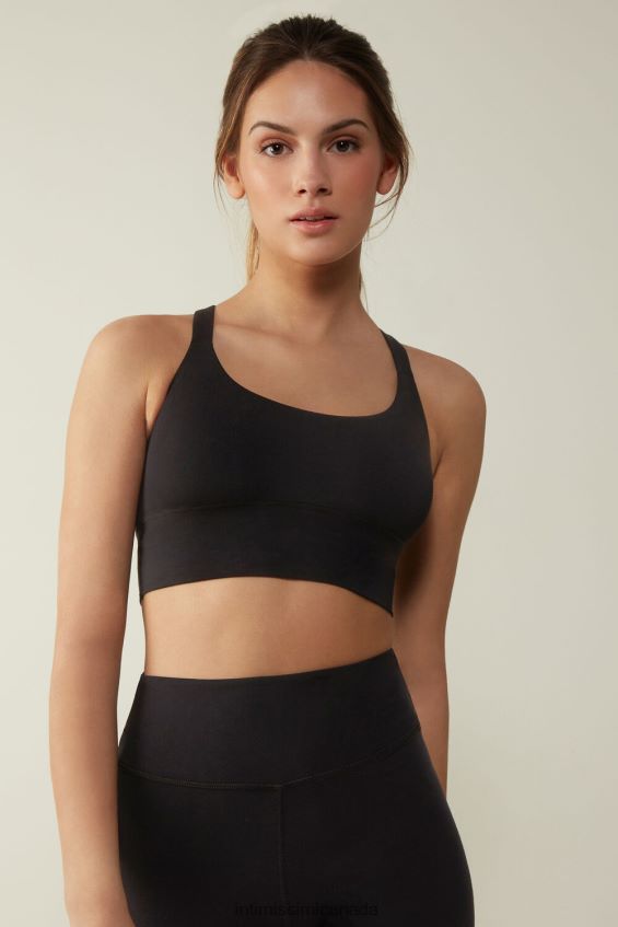 Underwear CA Intimissimi Women In Action Bra Top 019-Black DD6R6T747 - Image 1