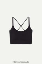 Underwear CA Intimissimi Women In Action Padded Bra Top 019-Black DD6R6T746 - Image 6