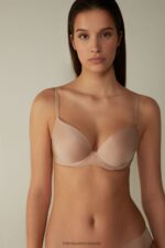 Underwear CA Intimissimi Women Irina Microfibre Balconette Bra 044-Soft Beige DD6R6T808