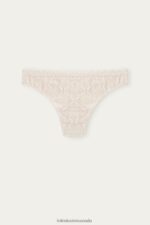 Underwear CA Intimissimi Women Lace and Microfibre Brazilian Briefs 2280-Pink Silk DD6R6T1063 - Image 6