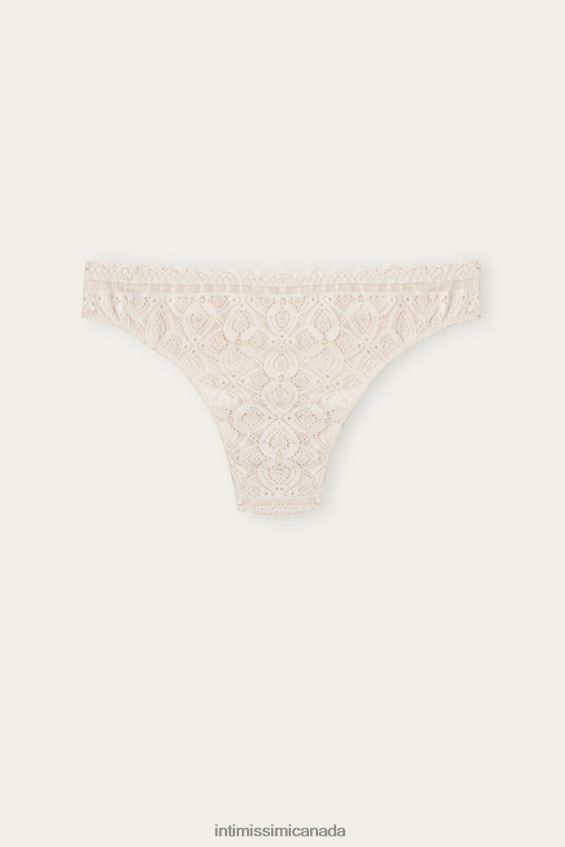 Underwear CA Intimissimi Women Lace and Microfibre Brazilian Briefs 2280-Pink Silk DD6R6T1063 - Image 6