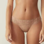 Underwear CA Intimissimi Women Lace Brazilian Briefs 044-Soft Beige DD6R6T1085