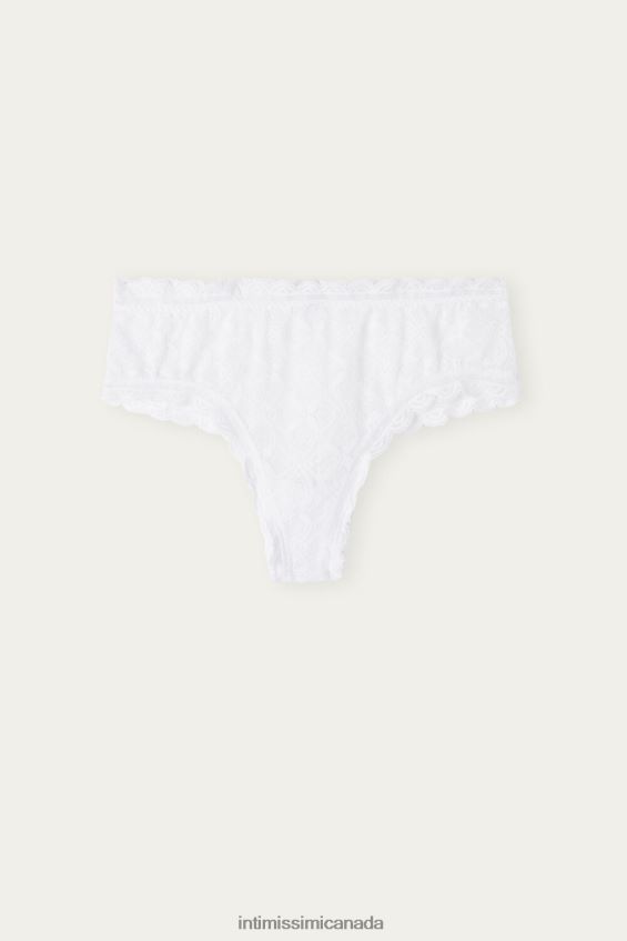 Underwear CA Intimissimi Women Lace Brazilian French Knickers 001-White DD6R6T1060 - Image 6